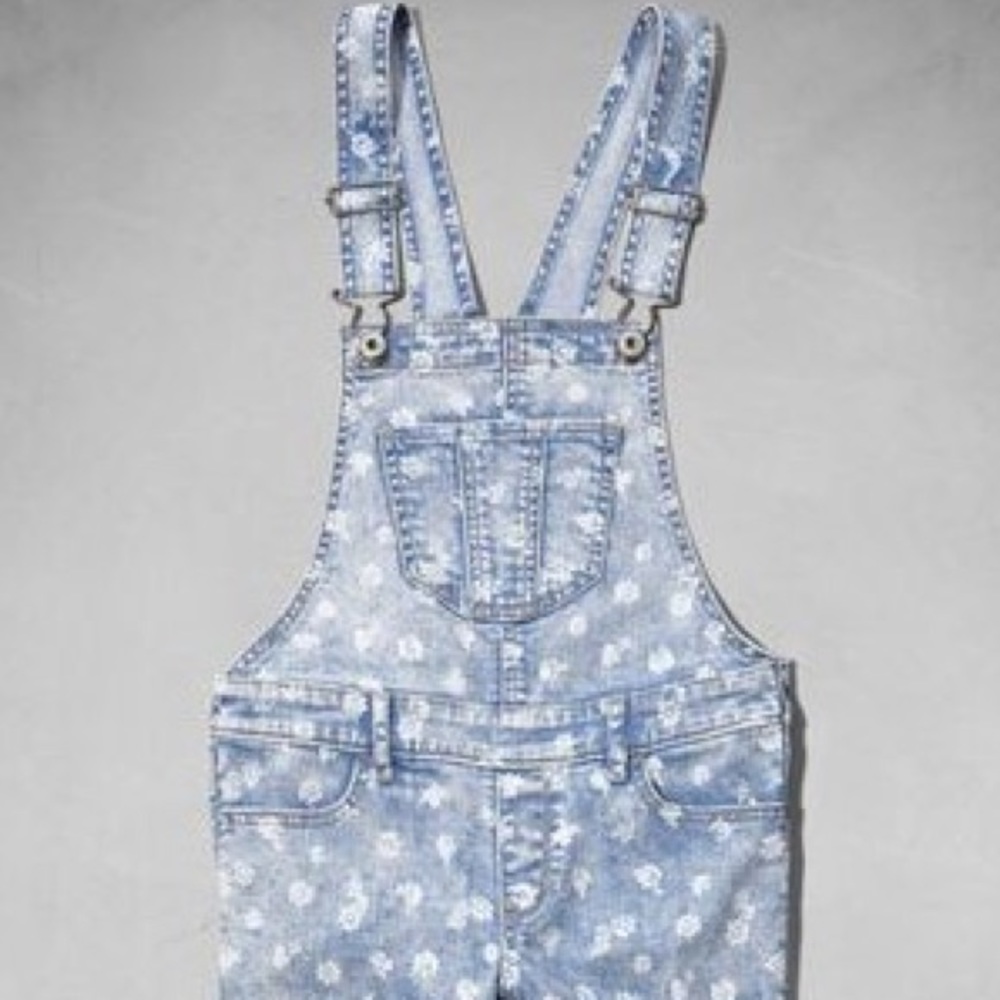 kids floral overalls